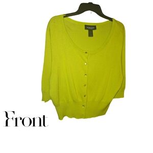 Mossimo Lime Green Cardigan